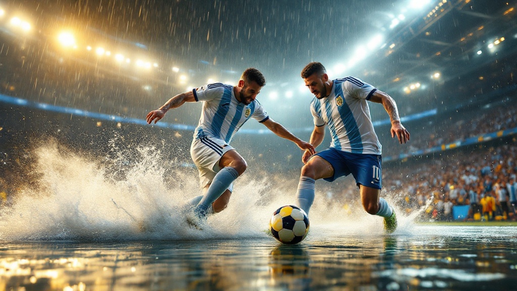 Gráfico de dados original da Golmetria sobre novidade de Argentina na Copa do Mundo, em estilo premium de jornalismo de dados; sem fotos reais, sem semelhança de pessoas reais e sem escudos.